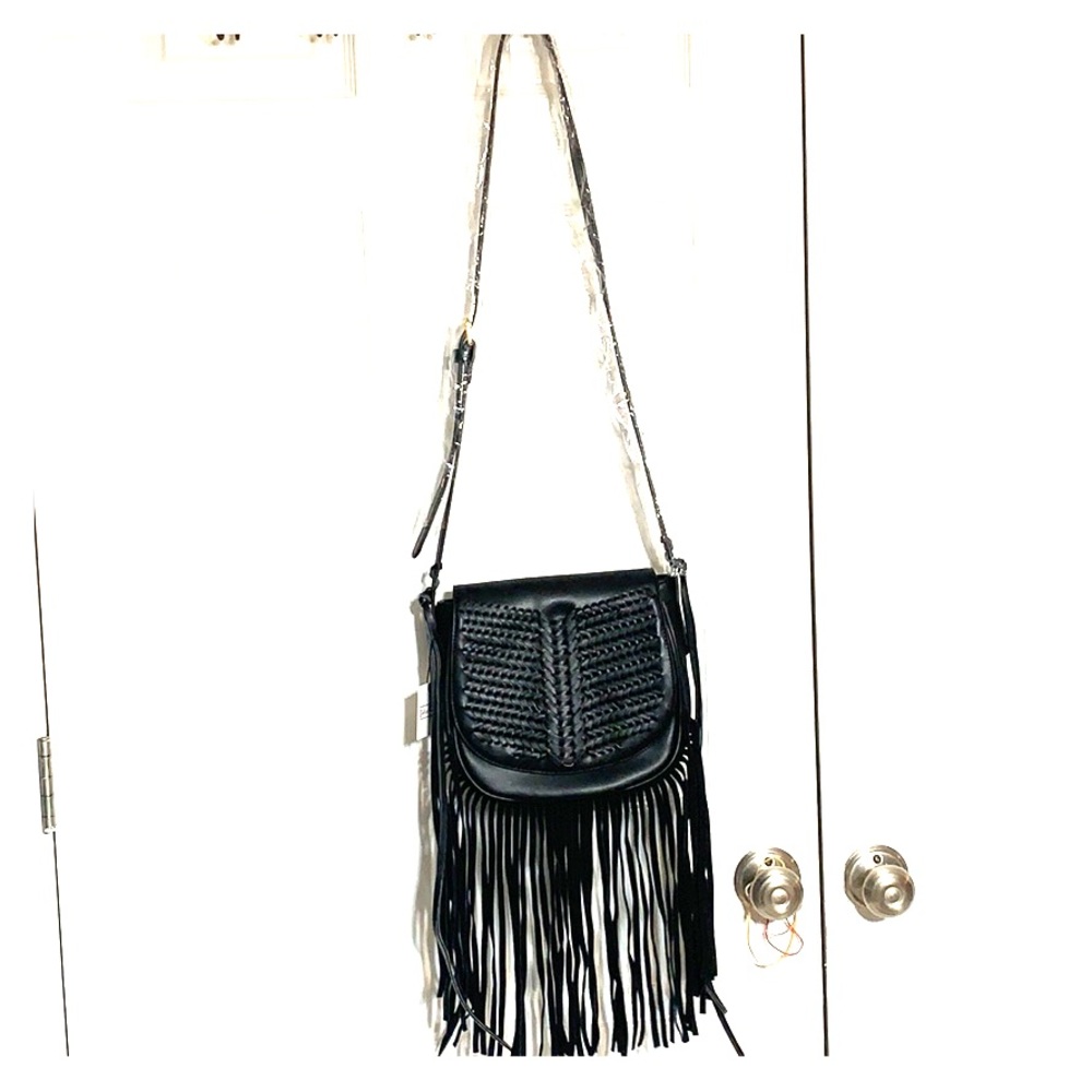 Black Fringe Bag